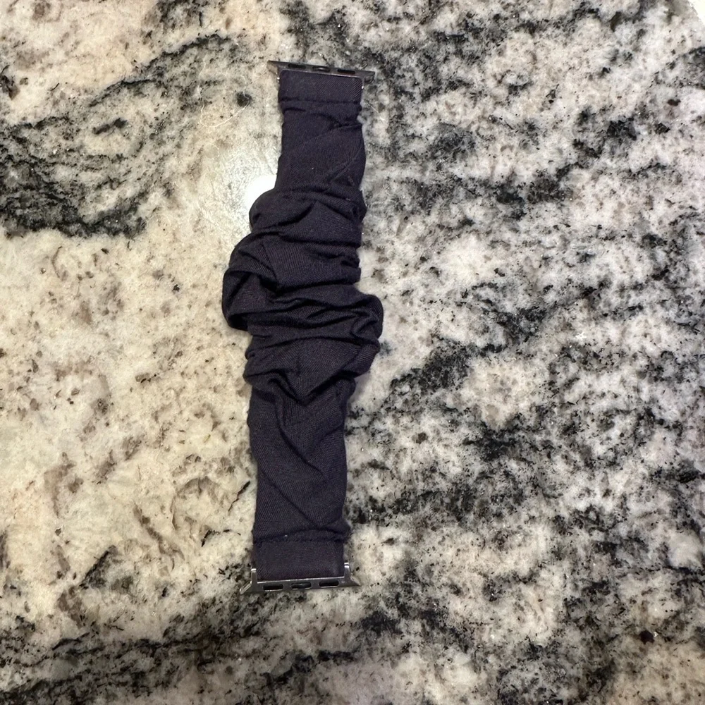 navy scrunchie apple watch band NEVER USED